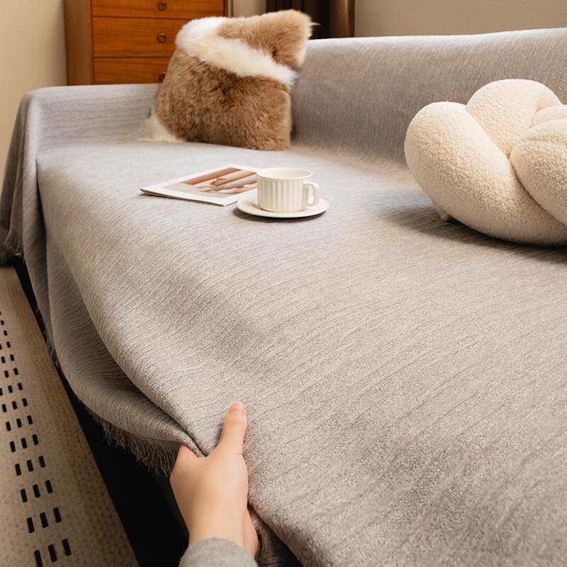 2026新款雪尼尔沙发盖布巾四季通用防滑沙发套罩轻奢沙发盖毯