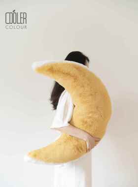 Coolercolour原创二代升级大号月亮长条抱枕睡觉夹腿可爱毛绒枕头