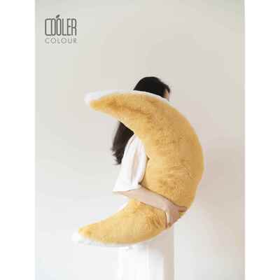 Coolercolour原创二代升级大号月亮长条抱枕睡觉夹腿可爱毛绒枕头