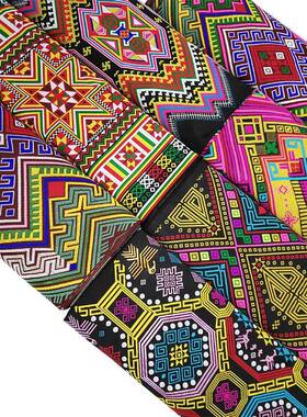 鑫辉花边40cm瑶族八角花纹样花边织带瑶家人服装头帕特色配饰辅料