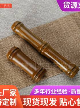 绿檀木竹节棍实木短棍太极棍武术棍盘玩把玩解压健身棍实木圆棍