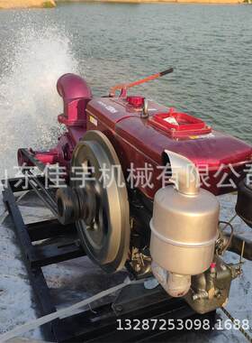 农用3寸柴油机抽水泵 186燃油泵高楼防火防汛抽水机电启动自吸泵