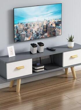 Jmo小户型电视柜窄小客厅过道卧室省空间出租屋拼色简约灰色极简