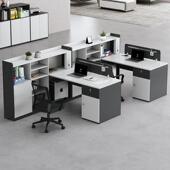 财务办公桌员工位简约现代办公家俱职员屏风6四2人公司办公室卡座