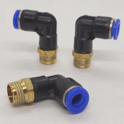 原装JNC气管弯头PL-SPL10-01 -02 -03 -04直角L型两通外螺纹接头