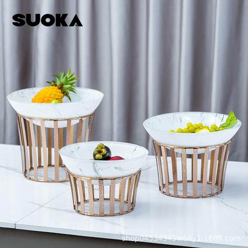 轻奢不锈钢点水心架甜品台摆件0860餐果蛋糕展示盘冷助餐厅自茶歇