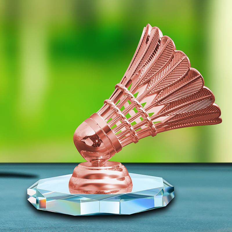 创意汽车摆件羽毛球合金摆件羽毛球爱好者小摆件车上装饰摆件饰品