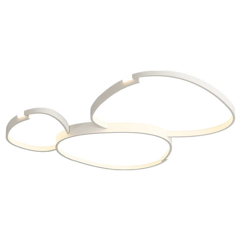 云朵灯吸顶灯几何客厅奶油北风简约鹅卵石感现代灯具大气高级欧风