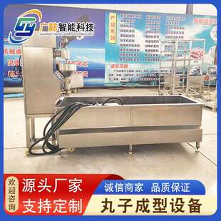VEO猪肉丸子加工成套设备 子牛丸加工水煮 丸流成型槽水煮水线