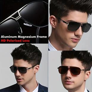for Men Sun Gradient Glas Pilot Sunglasses Frame Fashion Big