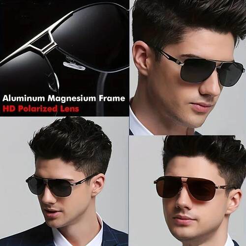 Fashion Gradient Sunglasses for Men Big Frame Pilot Sun Glas