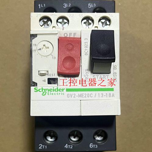 施耐德电动机断路器马达保护器GV2-ME20C/13-18A带辅助点GVAE20