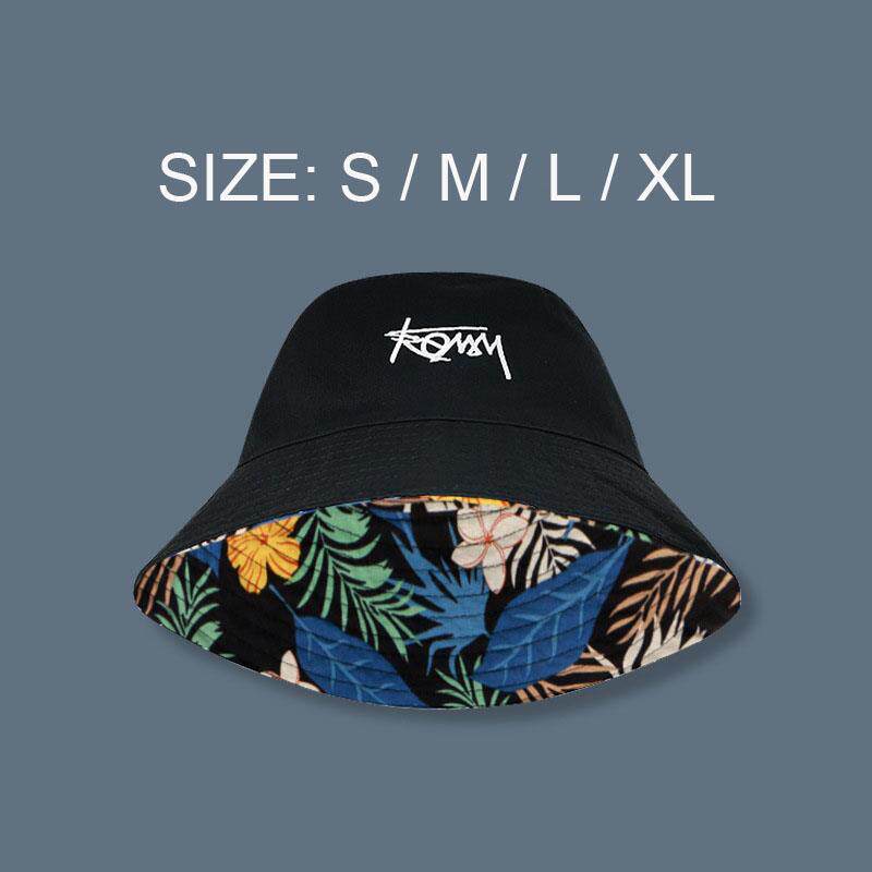 Big Head XL Size Letter Bucket Hat for Men Double-Sided Wome