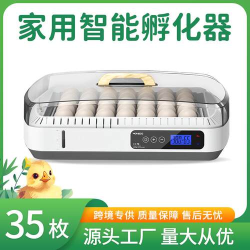 小鸡孵化器35枚家庭孵化设备家用款控湿控温可视上盖孵化