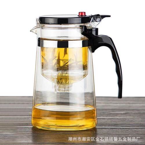 双层盖飘逸杯 可拆洗过滤内胆功夫泡茶壶礼品玻璃壶茶具