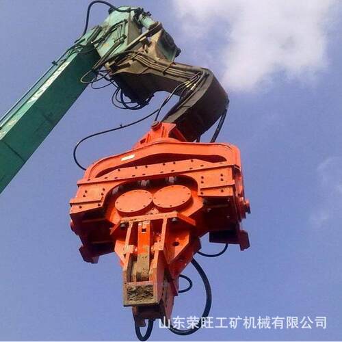 挖掘机激振锤多功能振动锤高频液压打桩锤小型建筑工地激振夯实锤