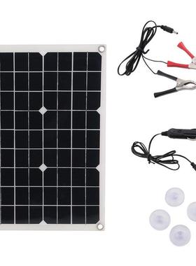 USB硅单晶太阳电池板便携能式防UYK水太阳能伏板充光电器移动电12