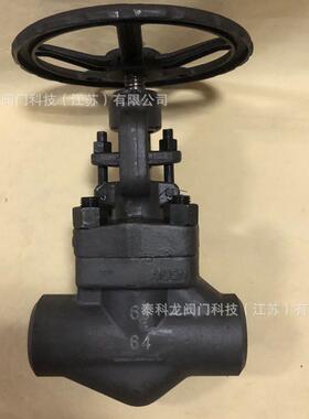 J61H/Y-64C/900LB高压高温碳锻钢A105手动承插焊接闸阀截止阀DN25