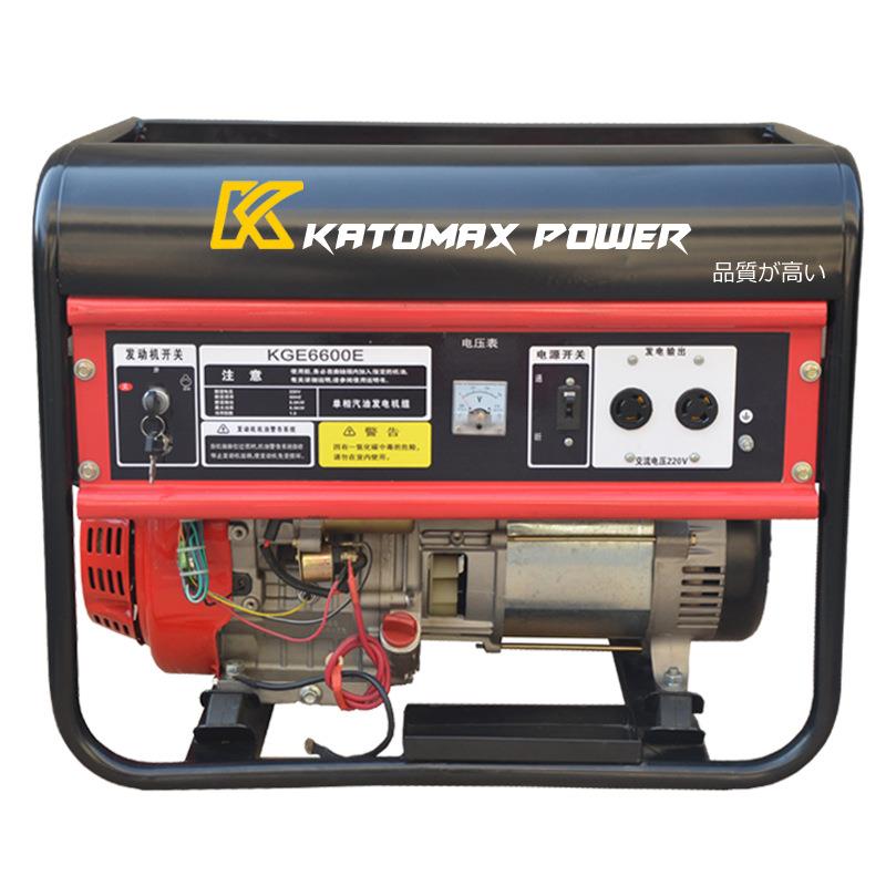 5千瓦5kw电启动汽油全铜小型柴油汽油发电机220v家用单相迷你380V