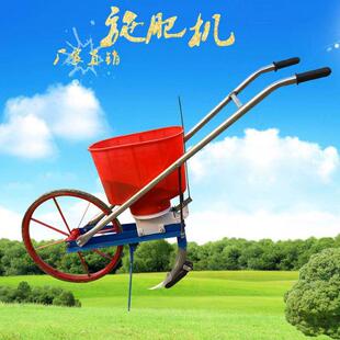 篓人力机撒手推施小型农具施器车化大豆蔬菜播种机谷物