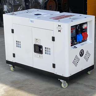 220V小型家用便携移动现货 12KVA发电机组柴油静音三相等功率380