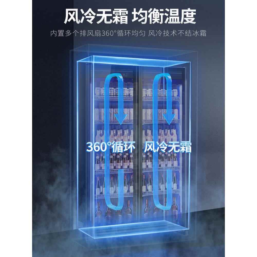 水冷藏酒展吧箱示柜网保鲜柜啤酒冰冰TGG柜商用展示柜红酒柜三门