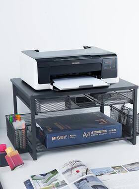 铁艺打印机置多物架层带抽屉桌面收具纳办公室文82MS-A-0件文整架