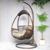 天然人真藤吊藤椅吊椅室内家用吊床秋千阳台摇椅篮植藤物361懒摇