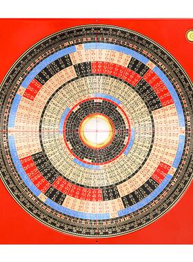 李居明2025吉祥物九运罗盘铜李氏三元罗经盘高精度玄空飞星盘摆件