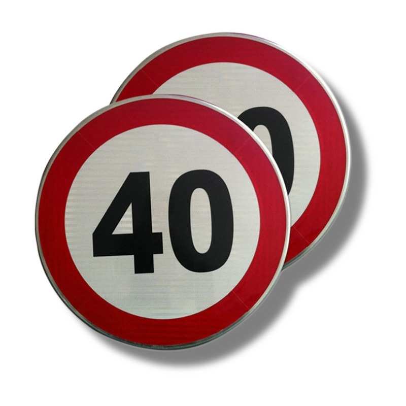 源头厂家来图制作交通圆牌标志牌 限高 反光指示牌道路限速标识牌