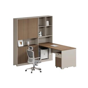 E0环保财务公桌职员桌组合主管带高桌柜收纳会计办办级公Y1558桌