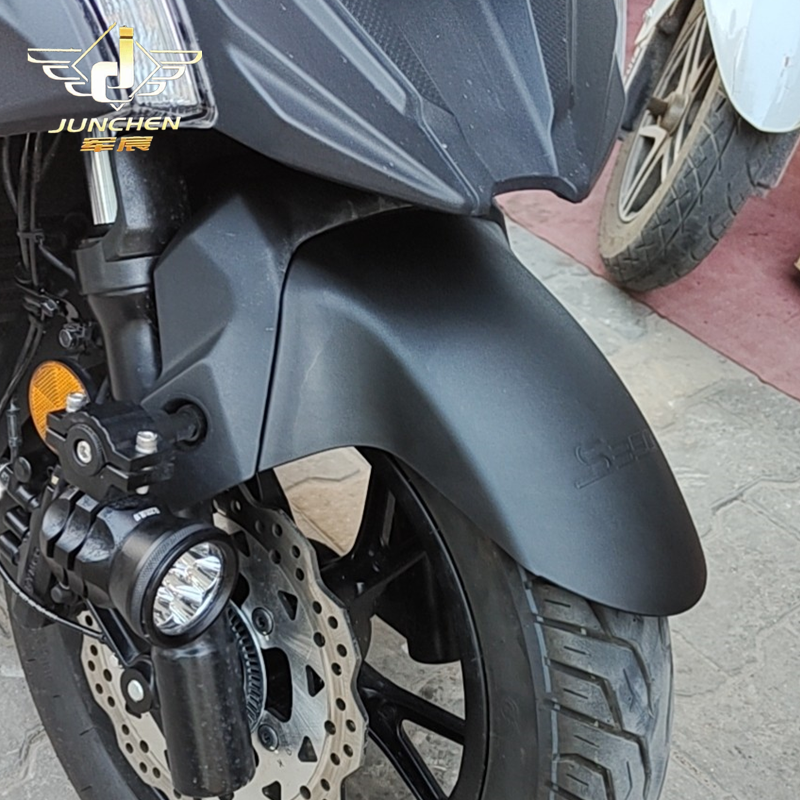 适用于光阳摩托车赛艇S350加长前挡泥板挡水板车头挡泥板皮瓦改装
