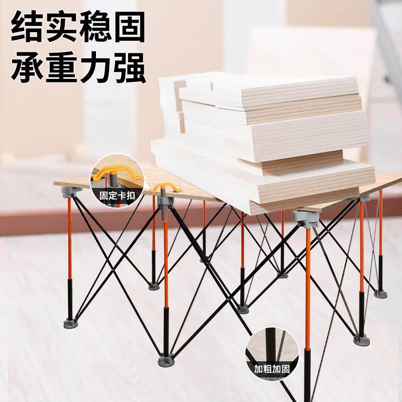 蜘蛛工作能台铝合金腿可折叠伸工缩脚架工地施操作台木工多功多功