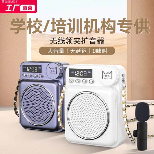 小蜜蜂扩音器无线 线领夹教师上课专用扩音机蓝牙导游户外可携式