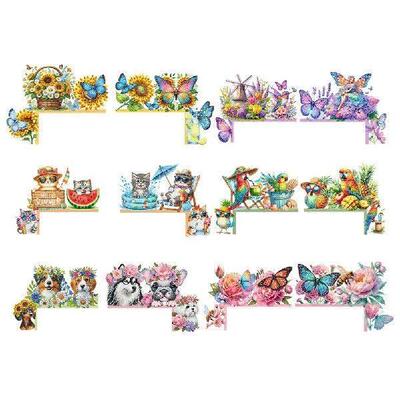 Butterfly Girl Flowers Rhinestone Door Frame Decor Diamond