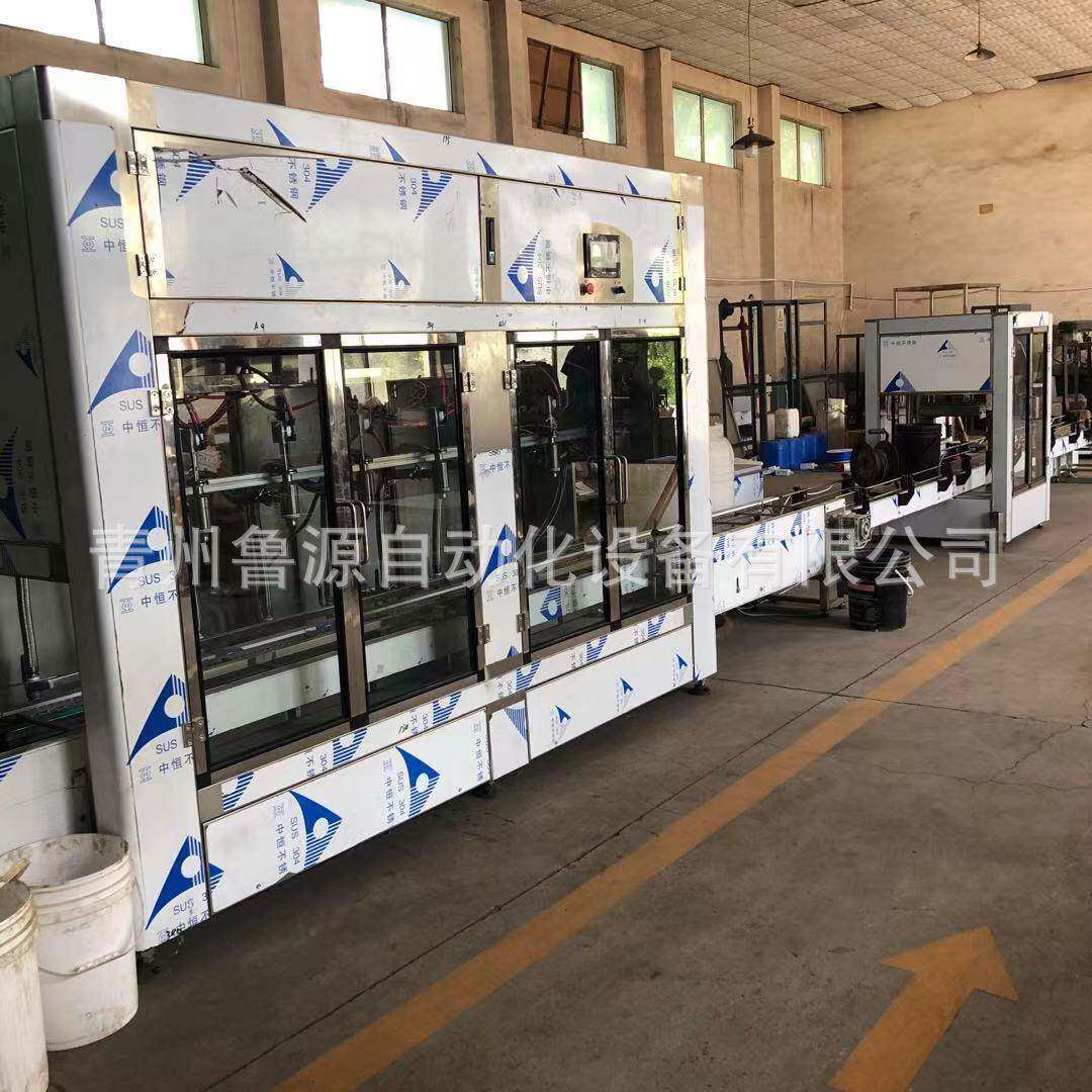 青州冲施肥桶装灌装机 流量直线式自动灌装机 尿素液灌装机