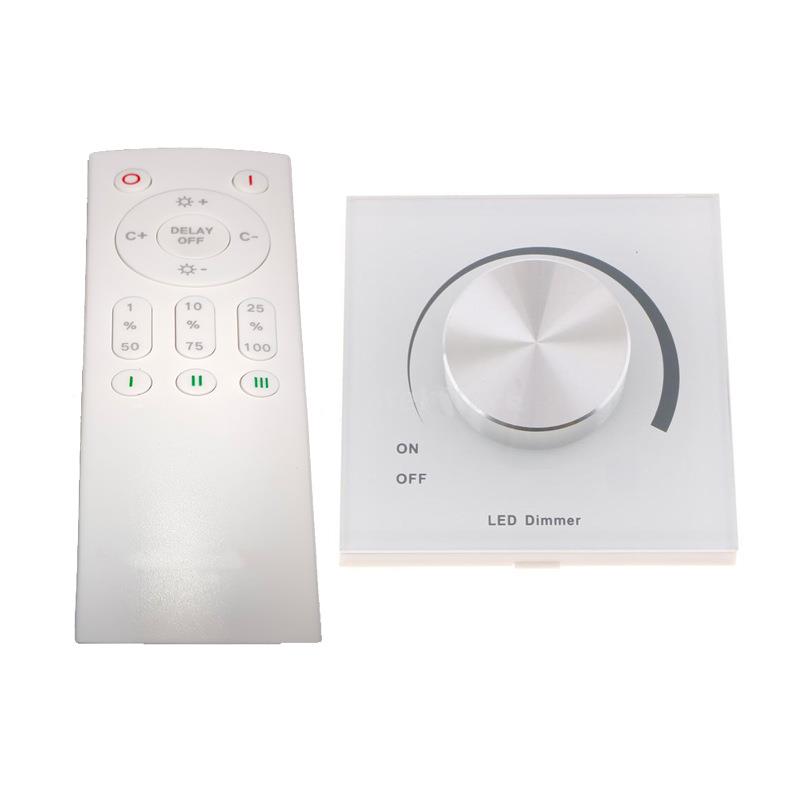 220V400W110V200W前切86型钢化旋钮红外遥控可控硅调光器