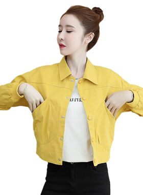 工装外套女春秋季2025新款夹克风衣小个子短款休闲棒球服开衫上衣