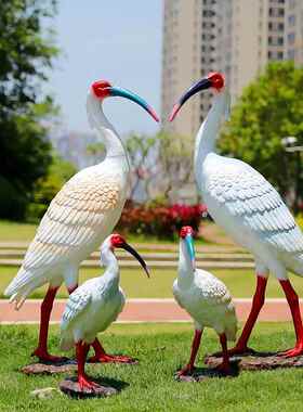 仿OYQ真大院鸟老鹰摆件型猫头鹰雕塑模花园庭玻璃钢装动物园林景