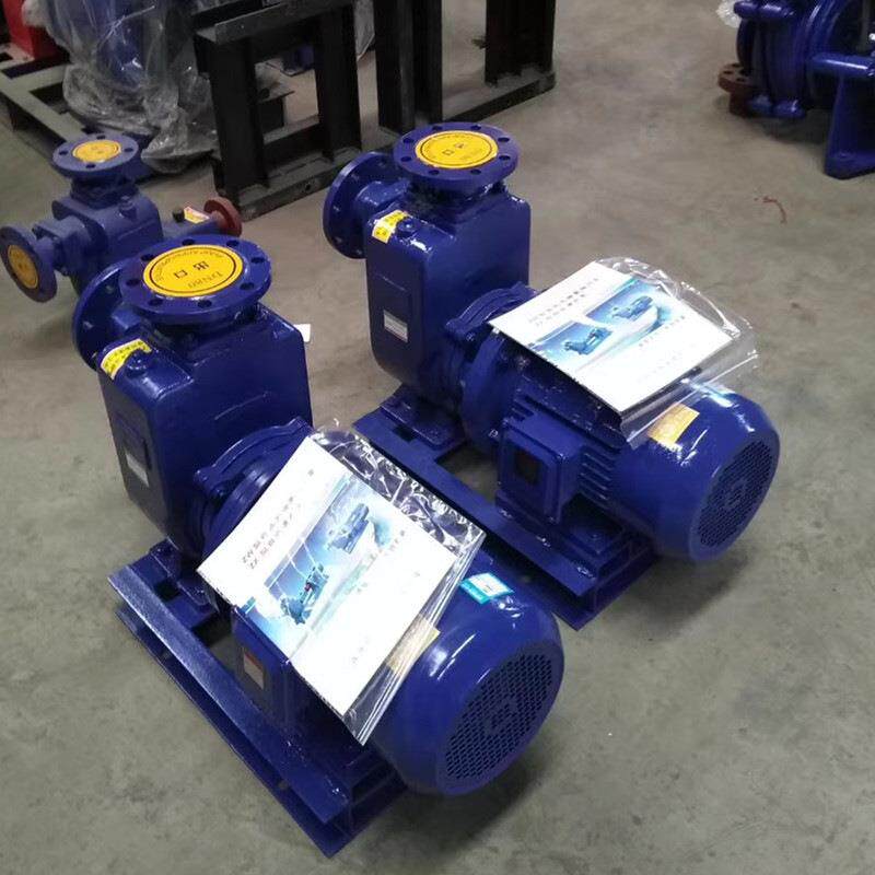 自吸离心泵高扬程80zw30自吸泵55KW抽污泥22KW大流量强自吸抽水泵