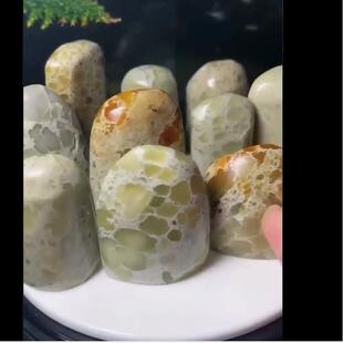 寿山花坑绿随形章闲章印章一组10方厚1.3–2.1宽3.2–4高3.4–5.3