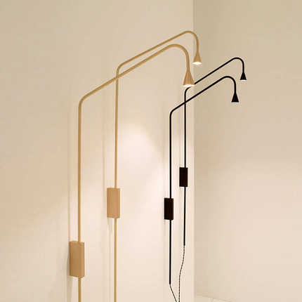 极简主义卧室床头壁灯 北欧简约现代床头柜装饰灯LED创意氛围灯具