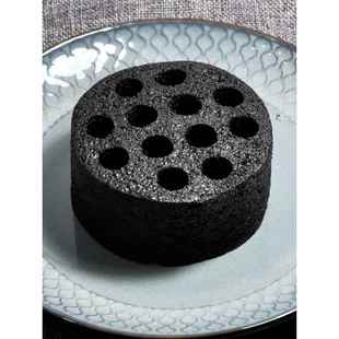 网红煤球饼蜂窝煤米糕零食好吃的特色美食早餐黑米糕黑煤球蛋糕