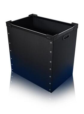 黑色防静电中空板导板电塑ZVY料隔瓦板楞分工格板业周转箱PP材料