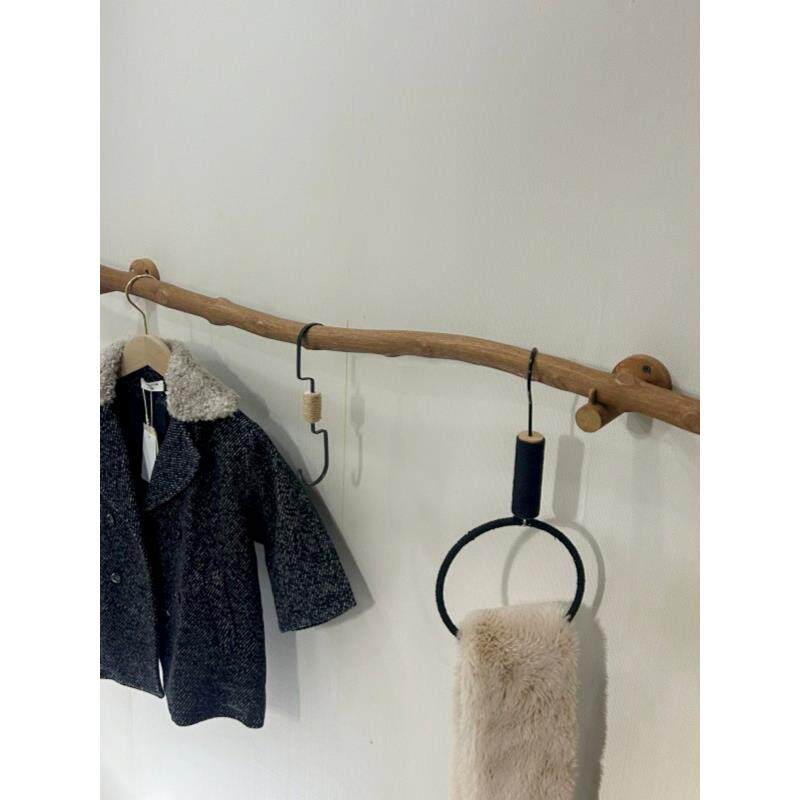 服装店展示架上墙壁挂衣架覆古挂衣杆橱窗装饰侧挂墙边墙吊装饰杆