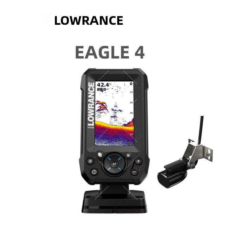 LOWRANCE劳伦斯4X船用声纳探鱼器EAGLE路亚海钓筏钓测深仪4英寸屏