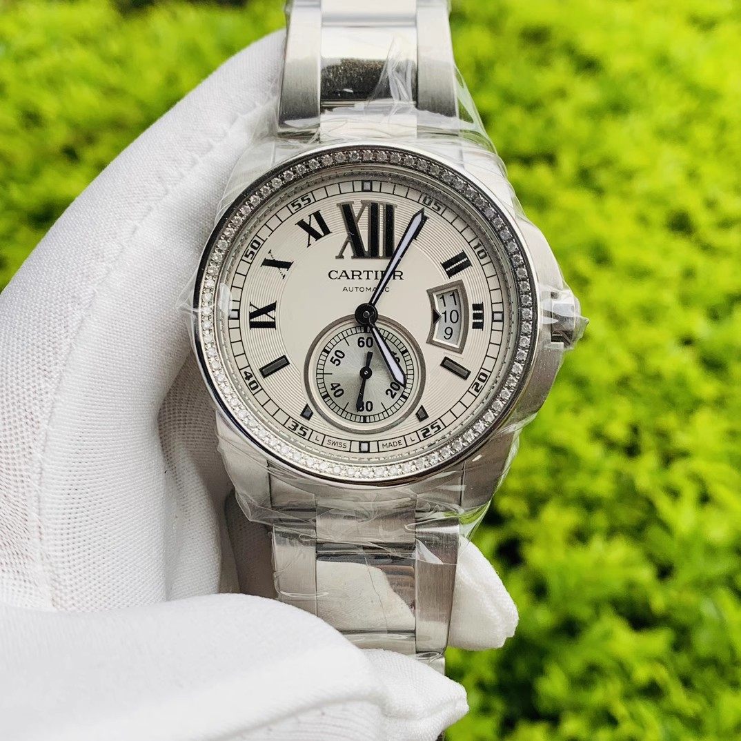 一口价[98新]卡地亚卡列博手表男全自动机械表W7100015后镶钻,手表,二奢手表,淘宝优惠券,粉丝福利购,淘宝优惠卷