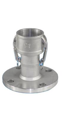 3法04锈钢快寸速接头C型带法兰阴端母头兰油罐XGO车配件不3/4寸