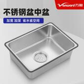 万和厨房洗碗池沥水篮盆中盆不锈钢加厚洗菜框滤水多功能漏盆叠用