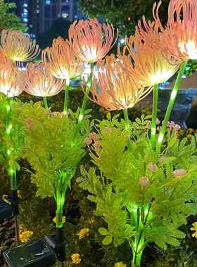 LED太阳能彼岸花灯户外装饰庭院花园灯装饰景观插地草坪灯